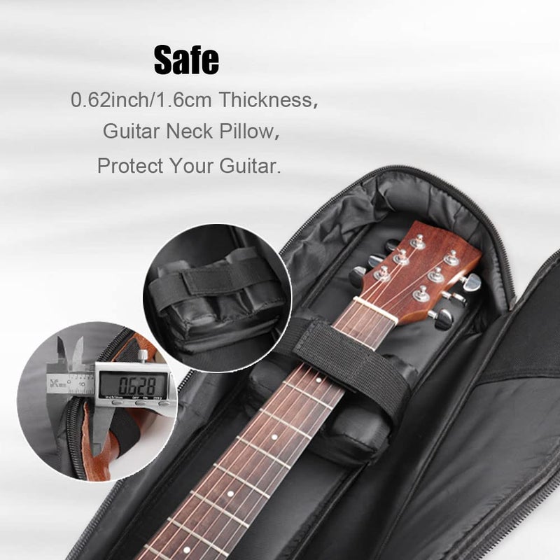 Mr.Power Guitar Gig Bag for 40-41 inch Full Size Acoustic & Classical Guitar PU Leather Musicians Gear - Image 3